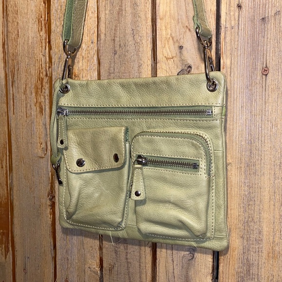 Fossil Green Leather Crossbody - Picture 4 of 8